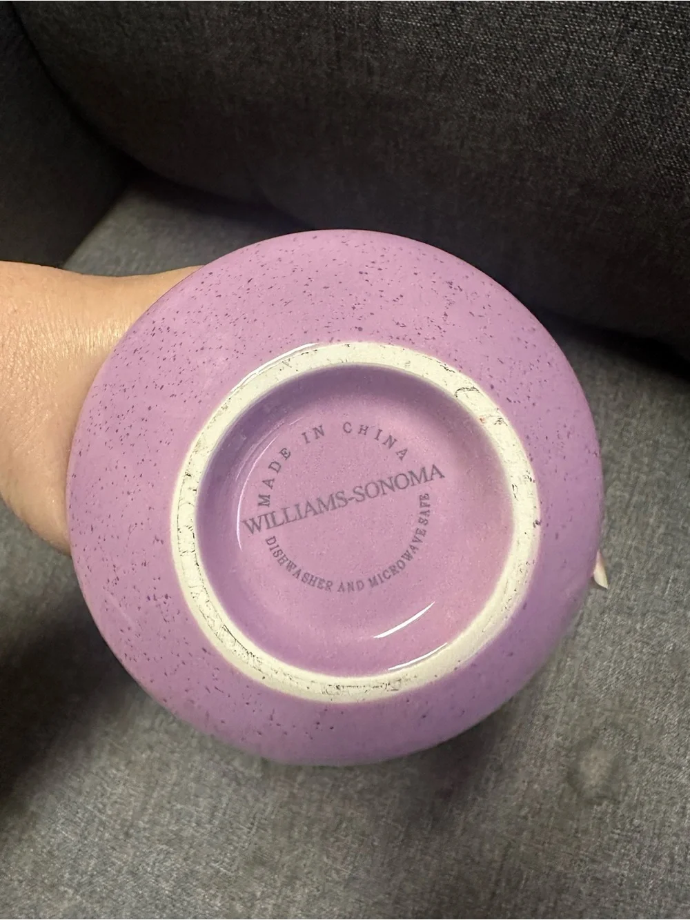Williams Sonoma Purple Ceramic Egg Cup